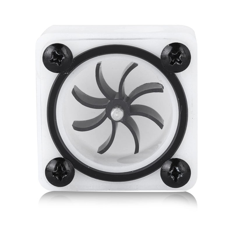 fosa G1/4 Thread Revolving Speed Water Cooling POM Acrylic Material Impeller Water Meter Indicator with Silicone Sealing Ring, for PC Water Cooling System(2 Way) - Image 1